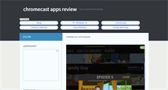 Desktop Screenshot of chromecastapps.net