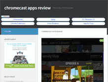 Tablet Screenshot of chromecastapps.net